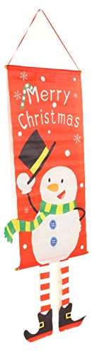 Weihnachtsflagge zum Aufhängen, Weihnachtsflagge zum Aufhängen, Weihnachtsbanner, Landschaft, Wandschmuck aus Stoff