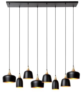 LUCIDE CHAYANNE - Pendelleuchten - 8xE14 - Schwarz