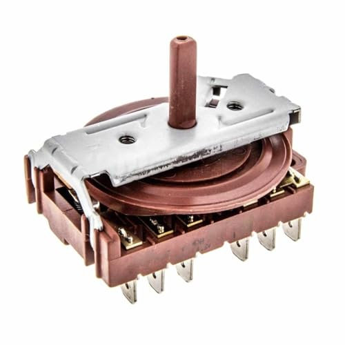 CHEFZOCO Conmutador de Horno de 4 Posiciones, Selector de horno 4 posiciones, Código 330780020, Compatible con Teka, para modelos HE450, HE490, HE500, HE510, HT495ME, HT490, 4 posiciones