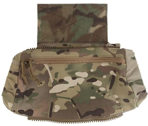 Handwarmer & Tactical Drop Pouch/Waist Bag Plate Carrier Vest Chest Rig Hook Loop Muff for Winter Outdoor Hunting (CP)