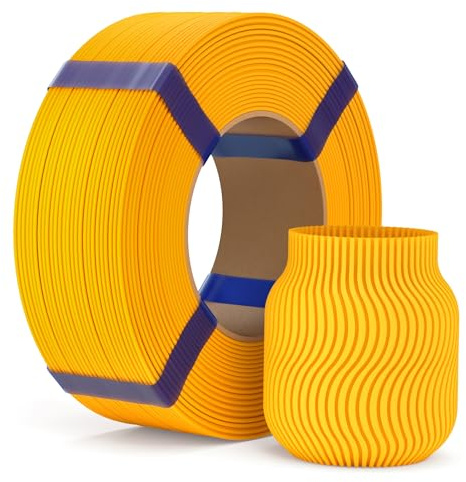 ELEGOO PLA Basic Refill Filament 1.75mm Sonnenblumengelb 1KG | 3D Druck Filament ohne Spule, Hohe Durchmessergenauigkeit, Passend für die Meisten Wiederverwendbaren Spulen