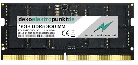 dekoelektropunktde 16GB RAM Speicher passend für Acer Nitro 5 AN517-55-5215 DDR5 SO-DIMM PC5