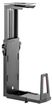 MAXMOUNT Untertisch-PC-Halterung mit Gleitschiene – drehbare Montageplatte, für Gehäuse 160–220 mm, bis 10 kg
