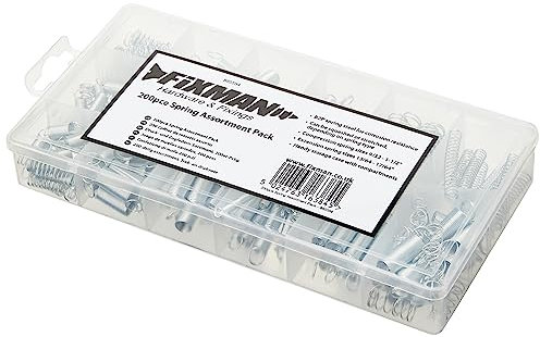 Fixman Druck-und Zugfedern-Sortiment 200-teilig, 1 Stück, grau, 885554