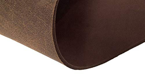 Hund natürlich Lederzuschnitt Rindsleder 3,5mm Fettleder Dickleder Farbe und Größe wählbar (40cm x 10cm, braun)