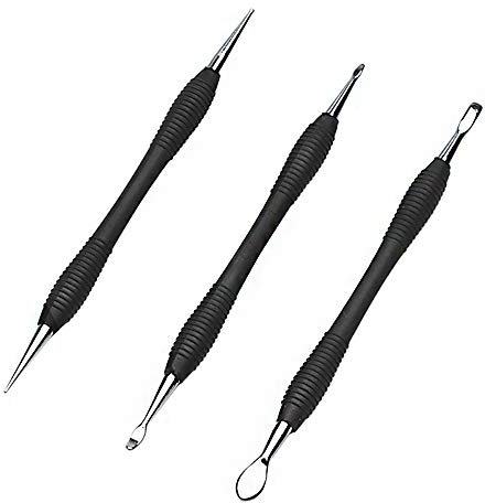 OWDEN 3Pcs. Leathercraft Modeling Tools,(3Pcs Sizes:S,M,L) Leather Carving Modeling Tools kit.