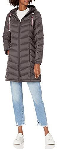 Tommy Hilfiger Damen Long Down Puffer Jacket Daunenmantel