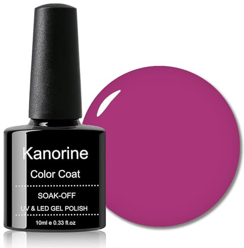 KANORINE Gel Nail Polish Soak-Off UV/LED Colour Coat | Long-Lasting,High-Gloss Wear ,Easy-Apply,Soak-Off