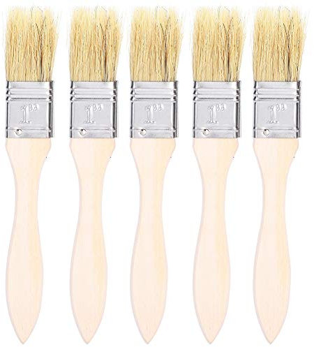 5 Stücke Holzgriff BBQ Pinsel Küche Zubehör für Outdoor Camping Backen Grillen