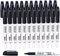 Shuttle Art Permanent Marker, 24 schwarze Permanentmarker mit feiner Spitze, wasserfest, Filzstifte, für Kunststoff, Stein und Glas zum Bemalen und Markieren geeignet