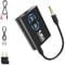 1Mii Bluetooth 5.3 Transmitter Receiver for TV to Headphones, 3.5mm Jack Bluetooth Adapter, aptX Adaptive/Low Latency/HD Audio Adapter for Home Stereo, Airplane, Boat, Gym, Long Battery Life