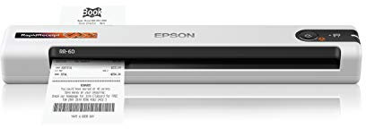 Epson RapidReceipt RR-60 Mobile Receipt and Color Document Scanner with Complimentary Receipt Management and PDF Software for PC and Mac