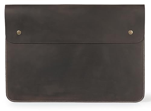 MegaGear Echtleder MacBook Tasche Laptop-Hülle für MacBook Pro und MacBook Air - 16 Zoll - 15 Zoll - 15,5 Zoll (M4, M3, M2, M2 Pro, M2 Max, M1) 2020 bis 2024 Modelle