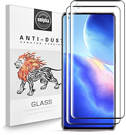 Pellicola Protettiva in Vetro Temperato per OPPO Find X3 Neo [2 Pezzi], 3D Curvo Copertura Completa, 9H Alta Definizione, Anti Graffio Completa Pellicola per OPPO Find X3 Neo