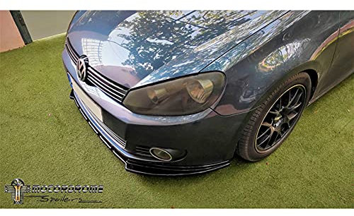 Motordrome Frontspoileransatz kompatibel mit Volkswagen Golf VI 2008-2012 exkl. GTi/GTD/R/Plus (ABS)