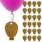Paquete de 24 pesas de globo de helio | Pesas de plástico dorado para globos | Peso de globo de helio | Peso de globo dorado | Pesas de globo | Pesas de globo | Accesorios para fiestas