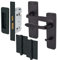 EAI Victorian Lever Bathroom Lock Handle Kit for Internal Doors Matt Black 155 x 41mm