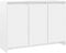 vidaXL Sideboard mit 3 Türen Kommode Anrichte Schrank Beistellschrank Mehrzweckschrank Standschrank Wohnzimmer Weiß 102x33x75cm Holzwerkstoff