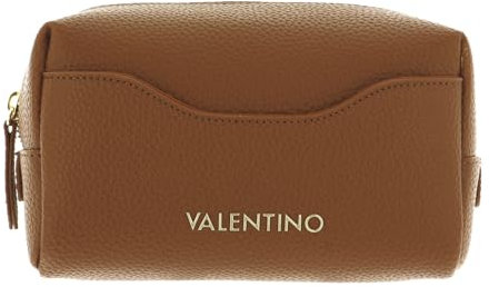 VALENTINO Soft Cosmetic Case Cognac