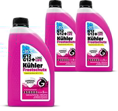 Hochwertige Autochemikalien | Kühlerfrostschutz G12 / G12+ | Kühlflüssigkeit 5 Jahre bis -35°C | Gebrauchsfertig Kühlmittel Auto 1L (2L)
