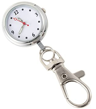 Mikikit Schlüsselanhänger Taschenuhr Ansteck-quarzuhr Taschenuhr Schlüsselanhänger Abzeichen Uhr Hängende Uhren Die Hebamme Einfache Taschenuhr Pflege Kleine Uhr Liebhaber