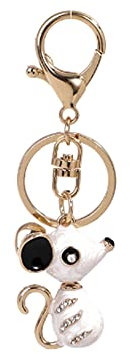 ARFUKA Schlüsselanhänger Maus Anhänger Schlüsselhalter Schlüsselringe Handtaschenanhänger Kristall Strass Taschenanhänger Autoschlüsselanhänger Keychain Geschenke für frauen und Männer