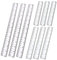9 Stück Kunststoff Lineal 15cm 20 cm 30 cm Kleines Lineal Set Transparente Schule Präzision Gerade Lineale Kunststofflineal für Schule