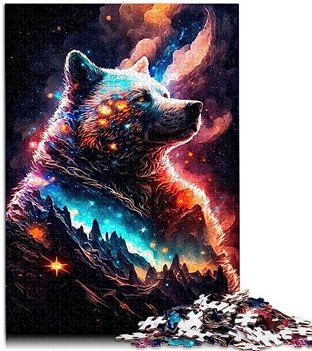 Puzzles für Bär. 1000 teilige Puzzles für Erwachsene. Papppuzzles für Erwachsene und Kinder ab 12 Jahren. Funsland Peg 10,27 x 20,47 Zoll/26 x 38 cm.