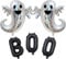 Halloween Luftballons Halloween BOO Geister Folienballons, Riesen Geister Folienballons für Halloween Party Deko Kinder 85cm×90cm