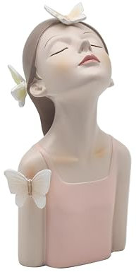 Lesser & Pavey Papillon Schicke rosa 20 cm Mädchenfigur für Zuhause und Büro | Heimdekoration Ornament Geschenk für Frauen | Wohnzimmer Elegante Feenmädchen-Statue | schöne Innenfigur