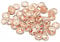 PATIKIL 10mm Spacer Beads, 100pcs Bead Spacers Rondelle Spacer Beads Rhinestone Small Round Bulk Glass Beads Crystal for Making DIY, Rose Gold