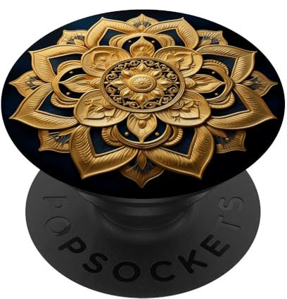 Goldenes Mandala PopSockets Klebender PopGrip