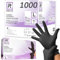 R MOVE 1000 gants nitrile noir L, gant jetable sans poussière, sans latex, gant noir hypoallergéniques, 10 boîtes de 100 gants jetables, gant alimentaire cuisine jetable