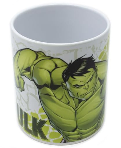 ms móvil shop Tasse en céramique Marvel HULK, petit déjeuner capacité 350 ml Disney - Produit officiel,Boîte cadeau