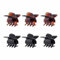 Righe e Pois - 6 Pinze per capelli a farfalla piccole - Accessori per capelli donna - Mollette per capelli - 6 PEZZI (Misto)
