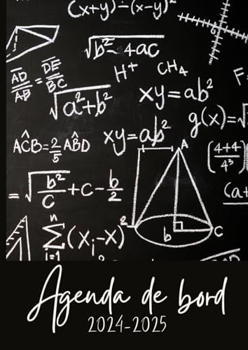 Agenda de bord 2024 2025 professeur de mathématique: carnet de bord enseignant,: une semaine sur deux pages , planning annuel...pour une année scolaire organisée et réussie ....