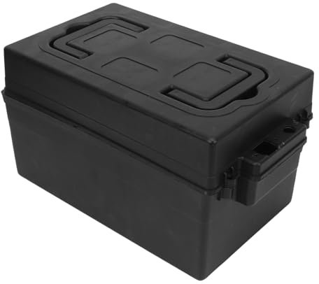 Akozon Boîte de Batterie de Moto, Boîte de Batterie de Moto électrique, étui de Rangement de Batterie de Scooter Portatif en Plastique étanche Portable