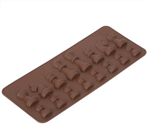 Molds Chess Chocolate 21×9×1 Silicone Chocolate for DIY Cake Topper Decoration Chess Chocolate Chocole