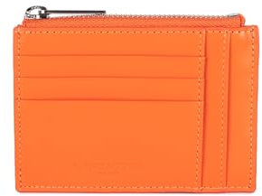 Lancaster | Paris PM - Porte-Cartes Cuir de Vachette Lisse Orange