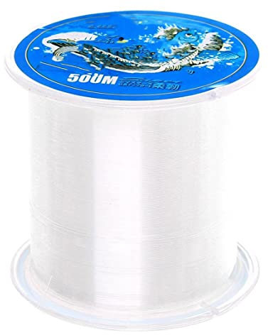 Fishing Line Nylon Wire Clear 500 Meters 0.24mm Monofilament StrongInvisible Thread Cord for Hanging Crafts Fishing Wire
