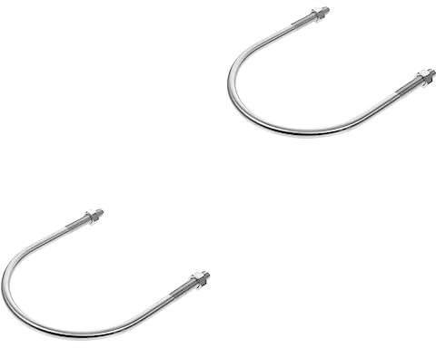 NAMOARLY 2St U-Bolzen bügelbolzen U-Schraubenschelle u schrauben Baumhaus-Befestigungsschraube U-förmige Schrauben U-Bügel des Anhängers u Schraube für Hardware Rostfreier Stahl Silver