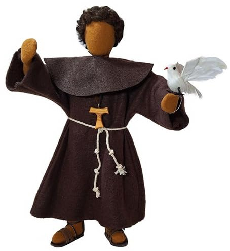 Heiliger Franziskus - Heiliger Franz von Assisi | Erzählfigur 30cm | Handarbeit | Kunsthandwerk Kolb