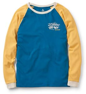 Passenger Women's Riser Recycled Cotton Long Sleeve T-Shirt (UK, Alpha, S, Regular, Regular, Blue Coral 2.0)