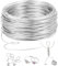 Romon Alambre De Aluminio 2mm X 50 M, Alambre Manualidades Artesanal De Aluminio, Flexible Alambre De Aluminio Para Joyeria DIY Hacer Joyas