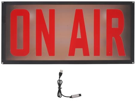 Auf Luftlicht LED Schild Licht Neonschild, Neonschild für Wanddekoration, 12 Farben Wandmontierbares Warnungsschild, Live on Air Zeichen für Streaming Gaming A