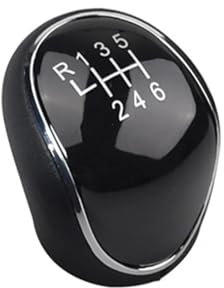 Auto Schaltknauf Kopf Für Ford Für Focus Für Mk3 2011-2018 5/6 Gang Schaltknauf Schwarz Autozubehör Schalthebel Abdeckung(6 Speed Left)