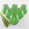 HOFER 6 x Bistro-Licht Citronella salbei | Windlicht Outdoor | Hochwertige Kerze im Glas mit Citronella-Duft | Outdoor Kerzen für Gartenparty | Deko für draußen