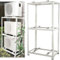 AC Cover, Anti-Theft Aluminum Outdoor Radiator Screen, Sturdy Noise Reduction Plant Stand for Air Conditioner Unit, 800x800x450mm