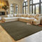 SIMPEX Teppich Wohnzimmer Grün 120x160 cm Kurzflor Teppich Waschbar, weich & rutschfest, modern einfarbiges Design für Wohnzimmer, Küche Schlafzimmer, & Kinderzimmer