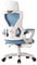 YEQING Ergonomic Office Chair with Footrest, Game Chair for Adults, Adjustable Lumbar Support, Swivel Accent Chair for Home, Office, Gaming(Blue)